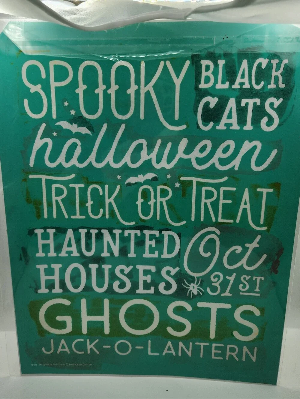 Lot Of 3 Chalk Couture Fall Halloween Transfers, Used